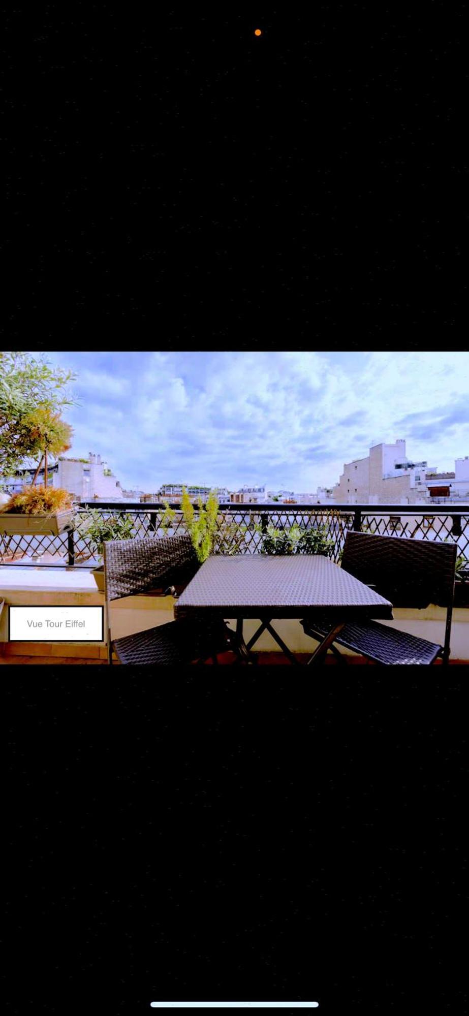 Appart Terrasse Vue Tour Eiffel Parijs Buitenkant foto